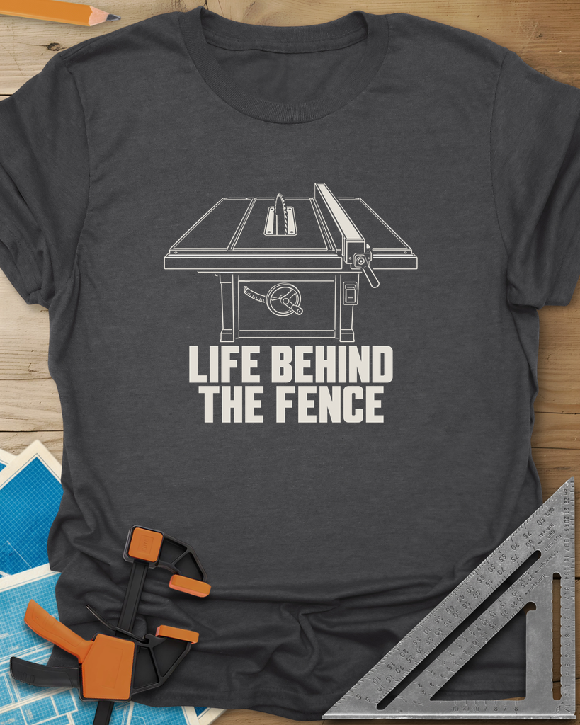 Behind The Fence Tee — dark_heather_grey