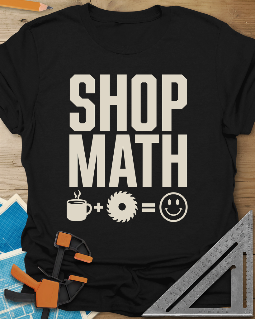 Shop Math Tee — black