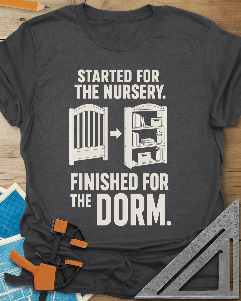Nursery To Dorm Tee — dark_heather_grey