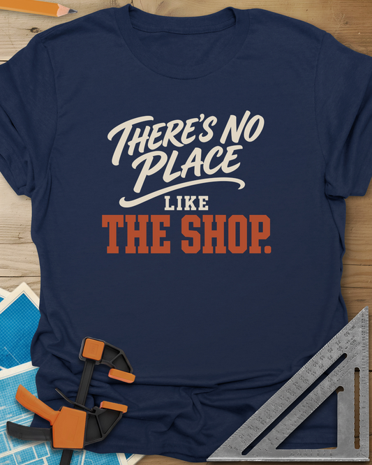 No Place Like Shop Tee — navy