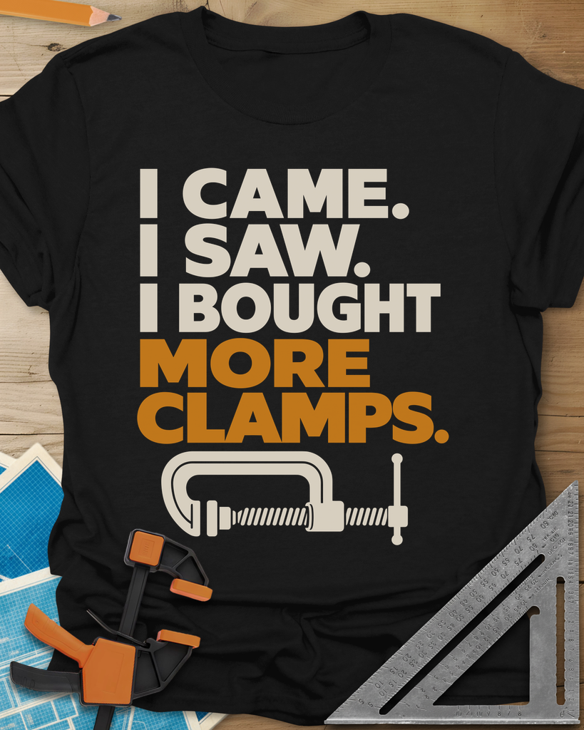 More Clamps Tee — black