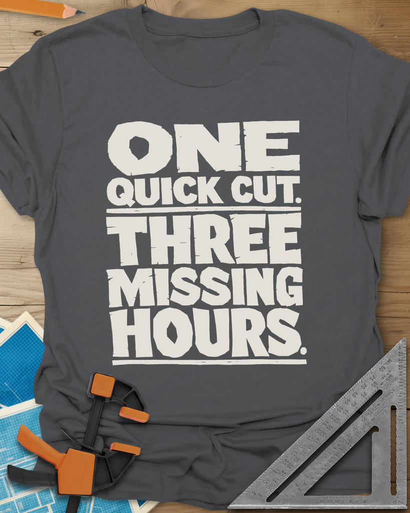 One Quick Cut Tee — charcoal