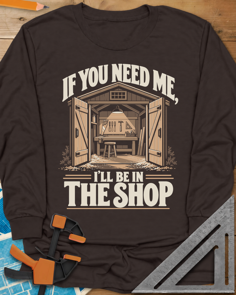 In The Shop Long Sleeve Tee — dark_chocolate