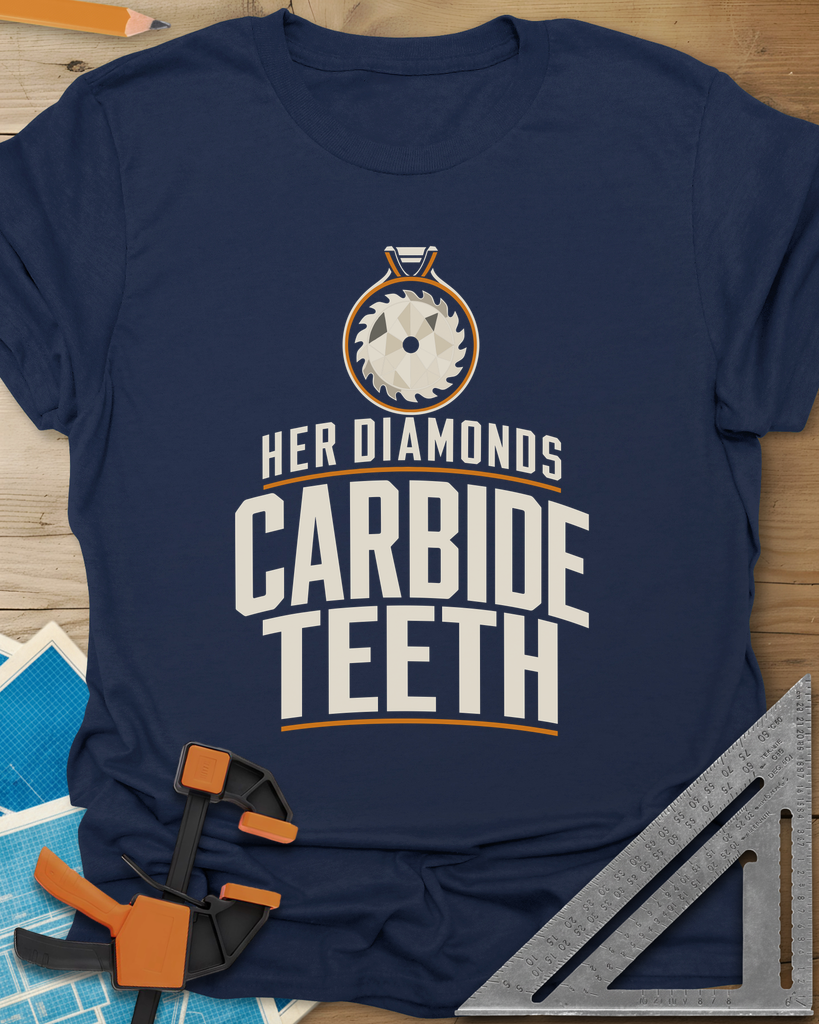 Carbide Teeth Tee — navy