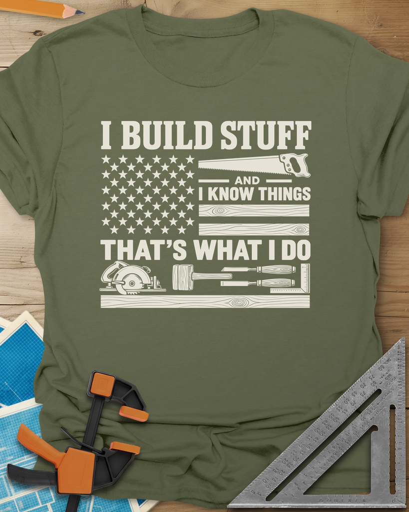 Build & Know Tee — military_green