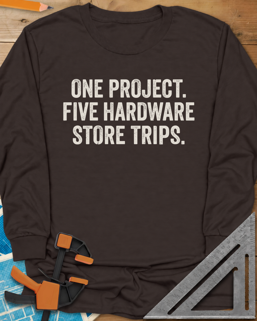 Five Store Trips Long Sleeve Tee — dark_chocolate