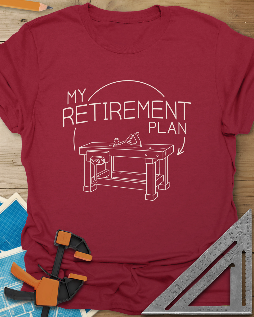 Retirement Plan Tee — cardinal_red