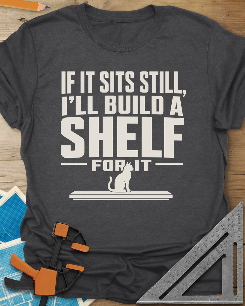 Build A Shelf Tee — dark_heather_grey