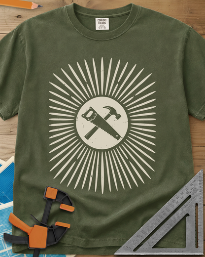 Saw & Hammer - Premium Heavyweight Tee — hemp