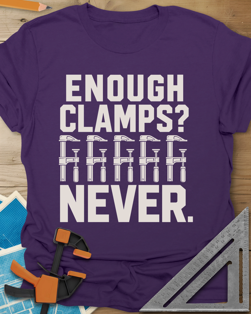 Enough Clamps Tee — purple