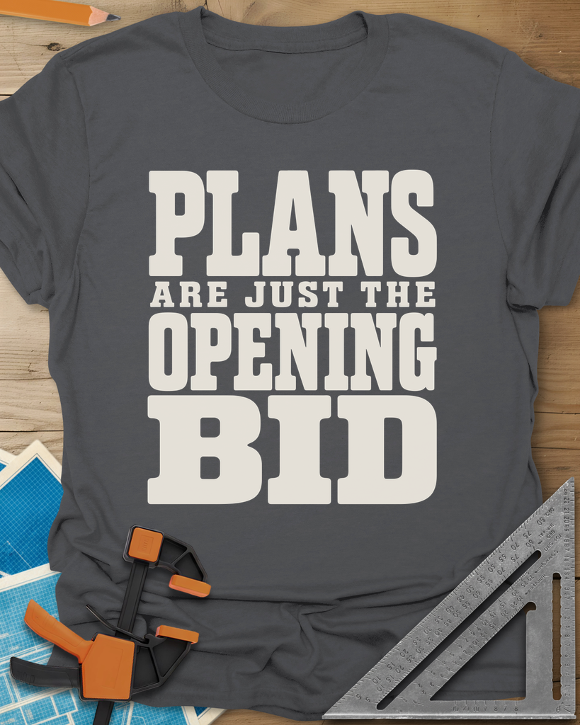 Opening Bid Tee — charcoal
