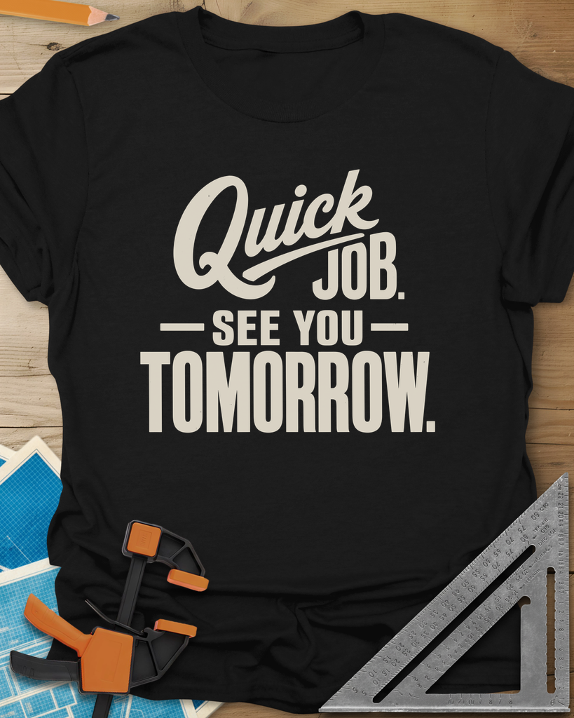 Quick Job Tee — black