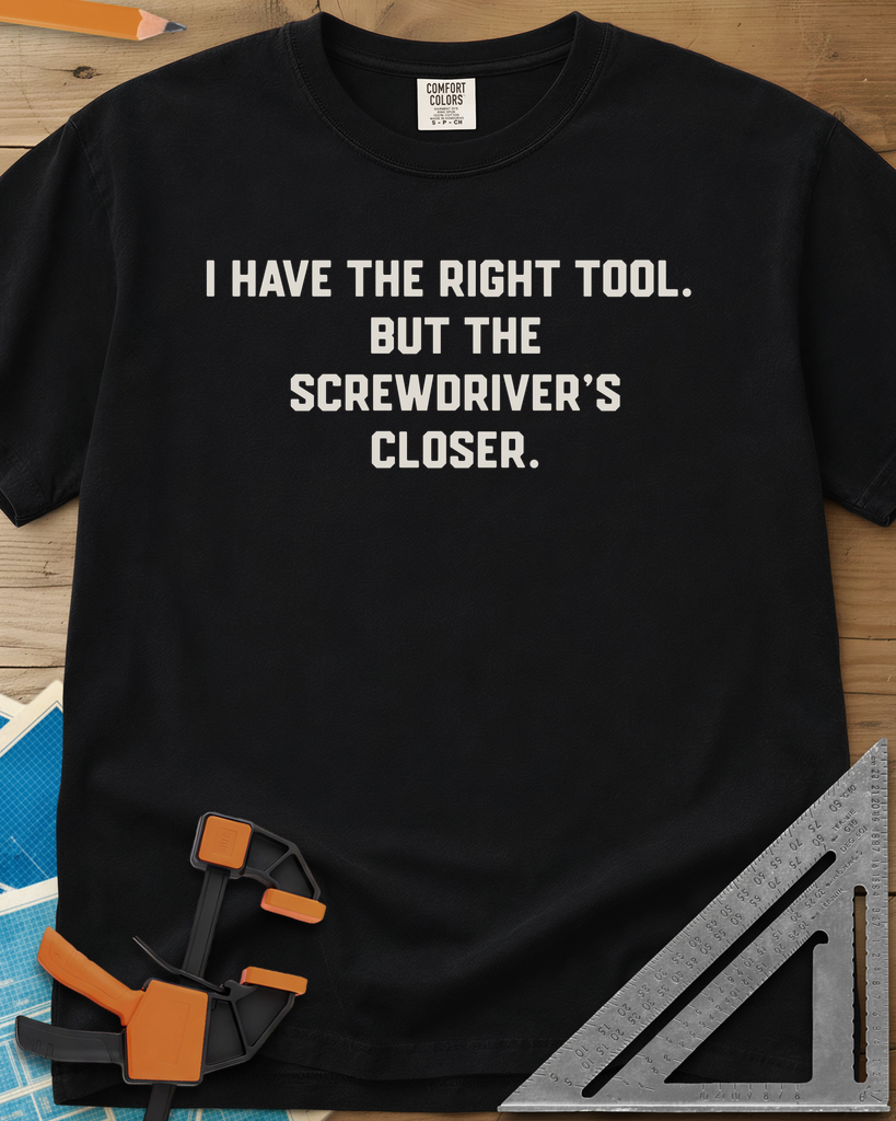 Right Tool - Premium Heavyweight Tee — black