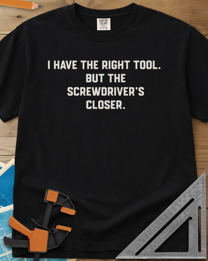 Right Tool - Premium Heavyweight Tee — black