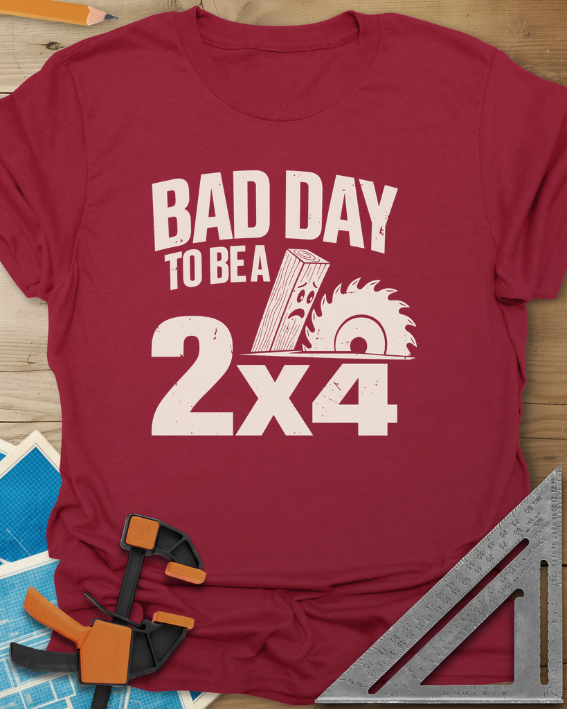 Bad Day 2x4 Tee — cardinal_red