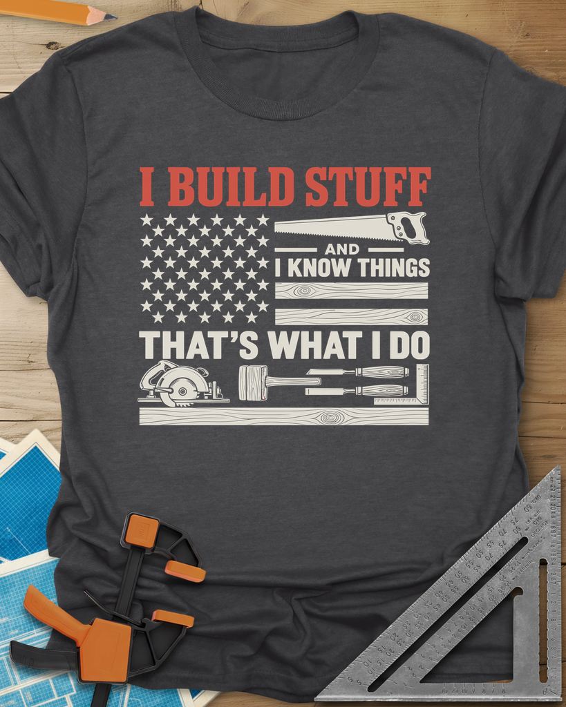 Build & Know Tee — dark_heather_grey