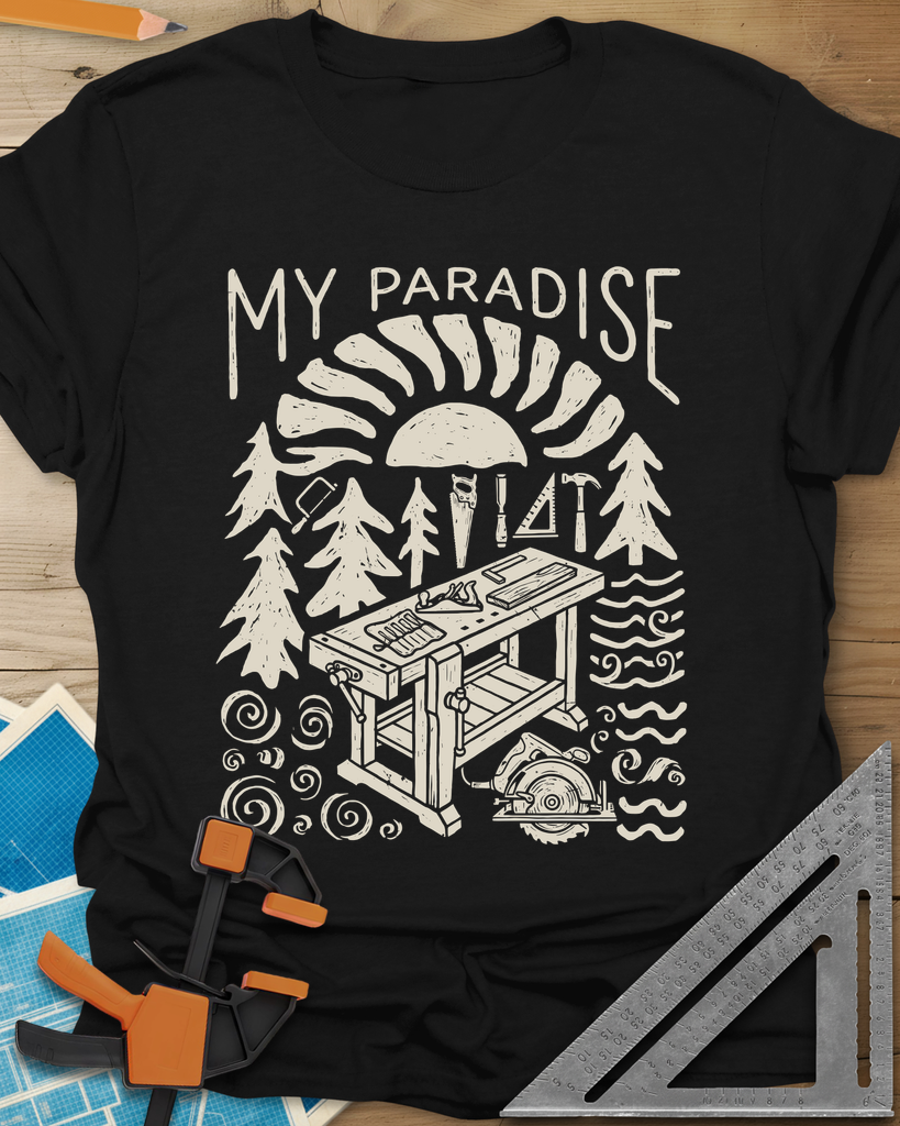 Paradise Workshop Tee — black