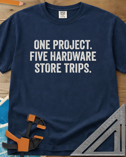 Five Store Trips - Premium Heavyweight Tee — navy