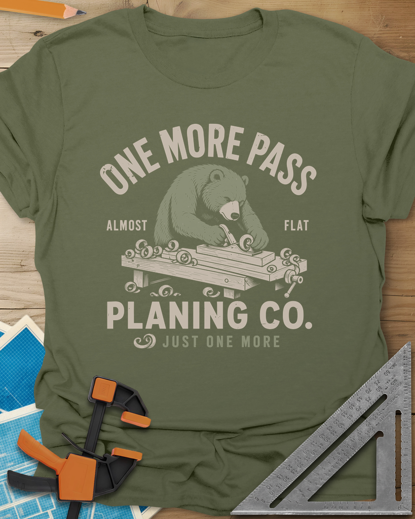 One More Pass Tee — military_green