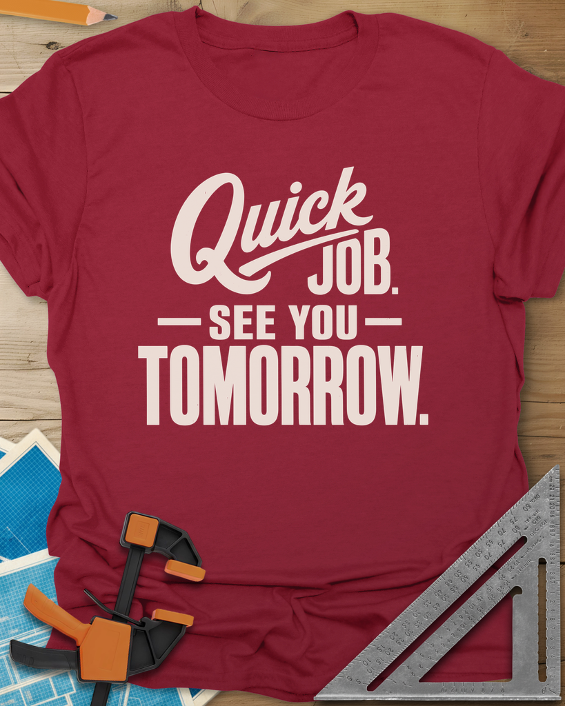Quick Job Tee — cardinal_red