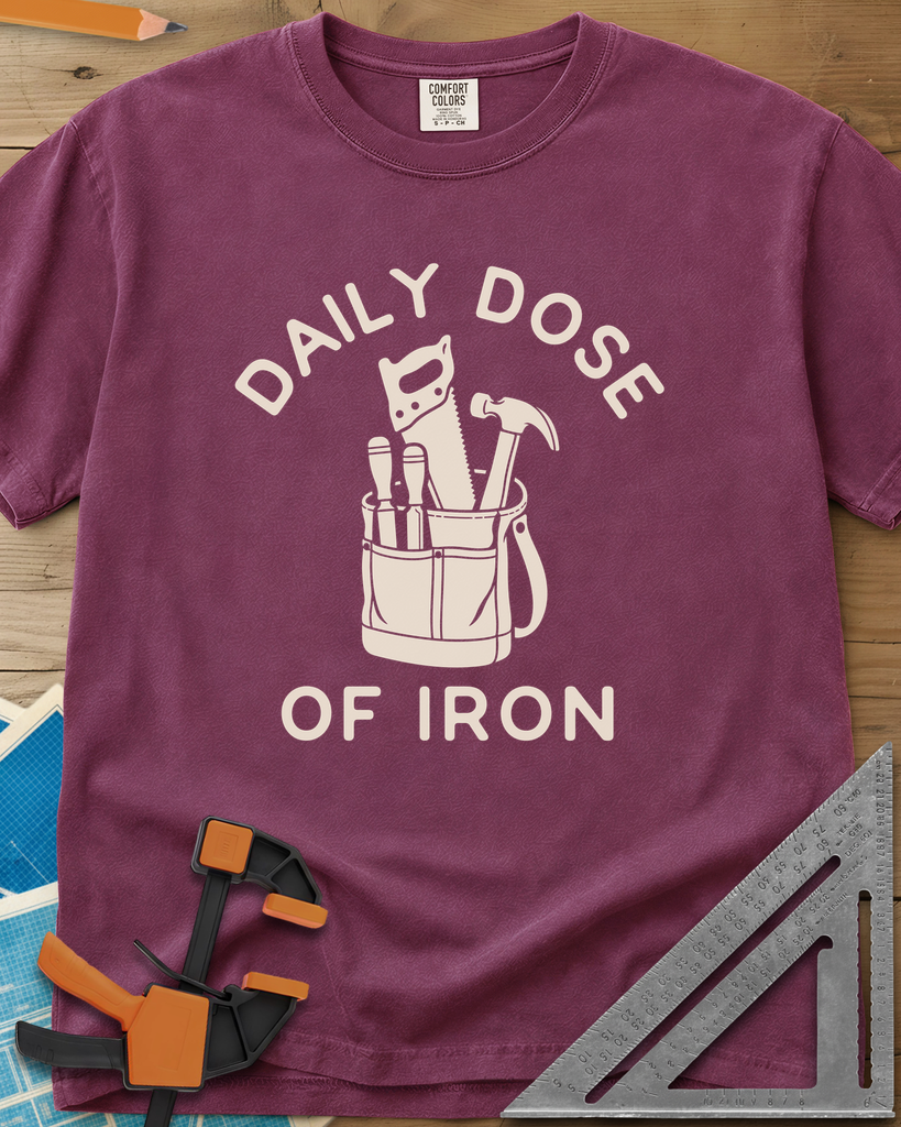 Daily Dose - Premium Heavyweight Tee — berry