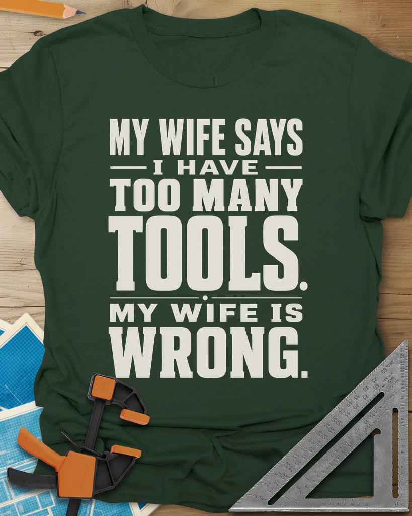 Too Many Tools Tee — forest_green
