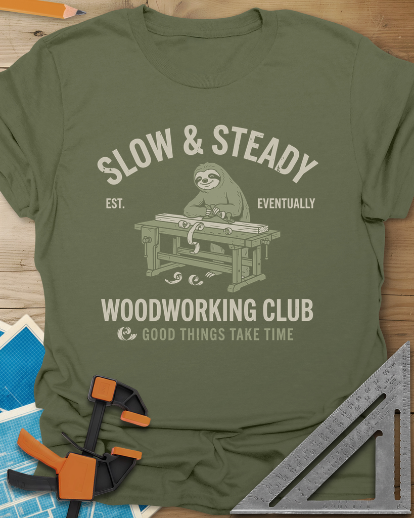 Slow Steady Tee — military_green