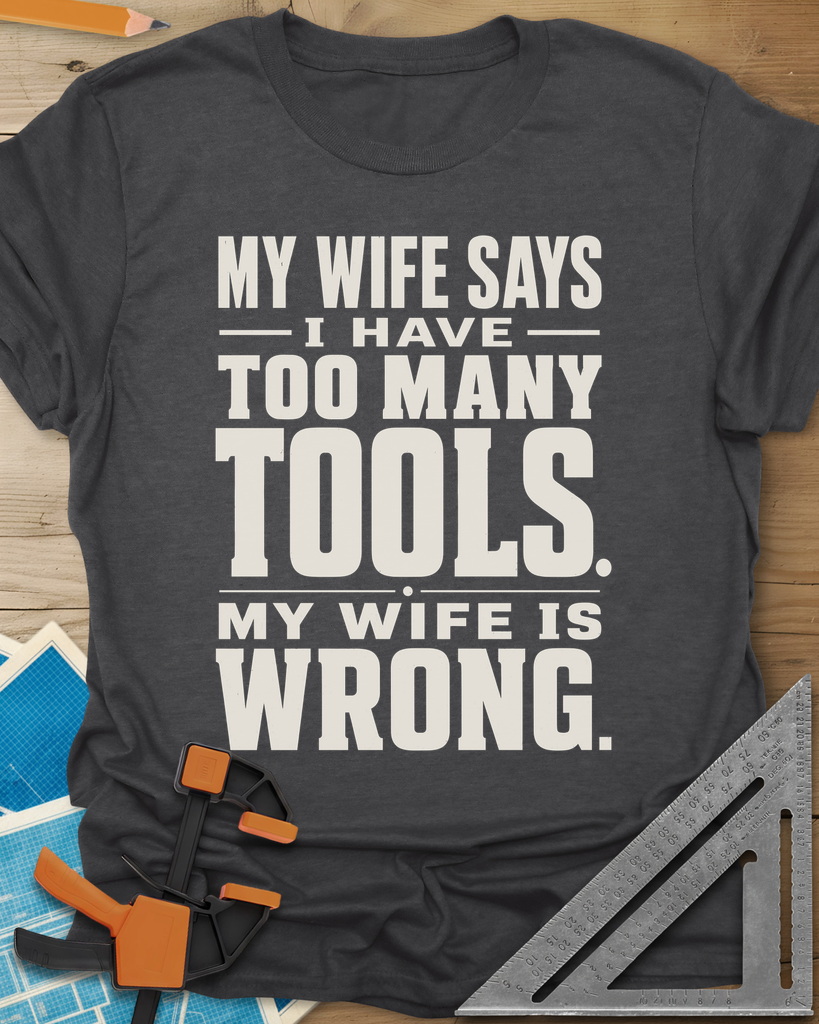 Too Many Tools Tee — dark_heather_grey