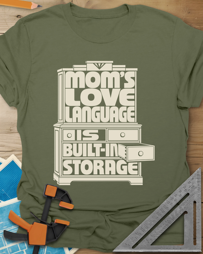 Built-In Storage Tee — military_green