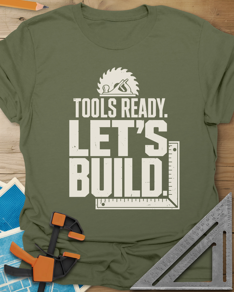 Let'S Build Tee — military_green