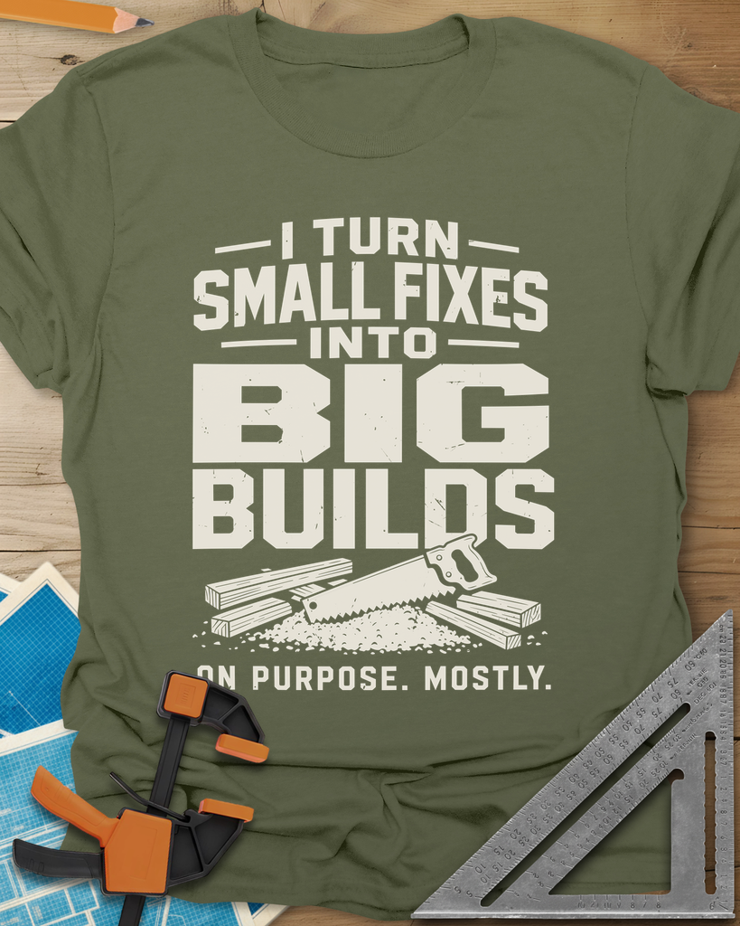 Big Builds Tee — military_green