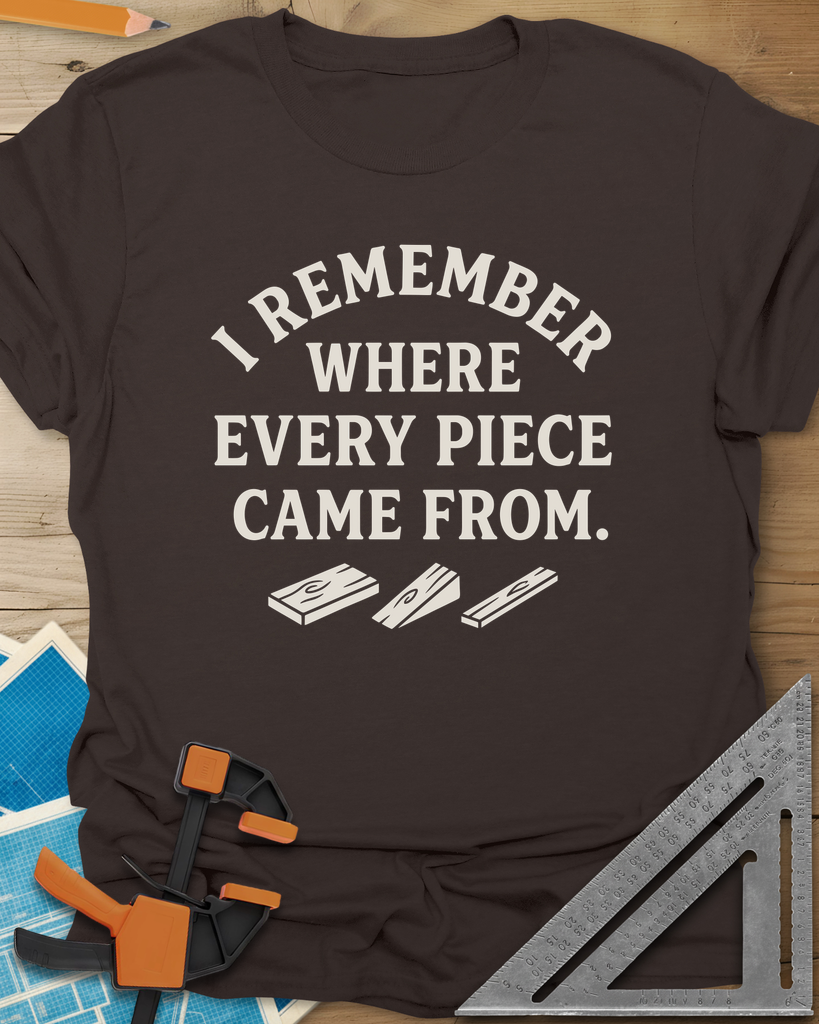 I Remember Where Every Piece Came From Tee — dark_chocolate