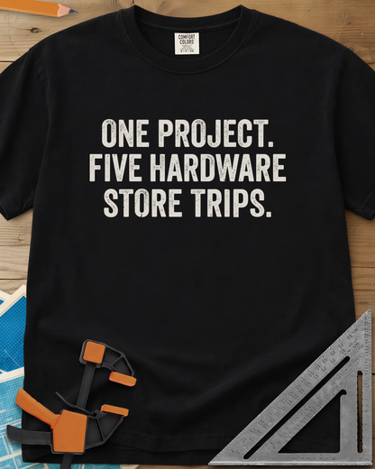 Five Store Trips - Premium Heavyweight Tee — black