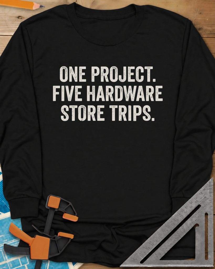 Five Store Trips Long Sleeve Tee — black