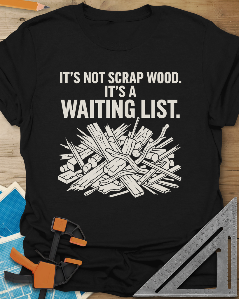 It's A Waiting List Tee — black