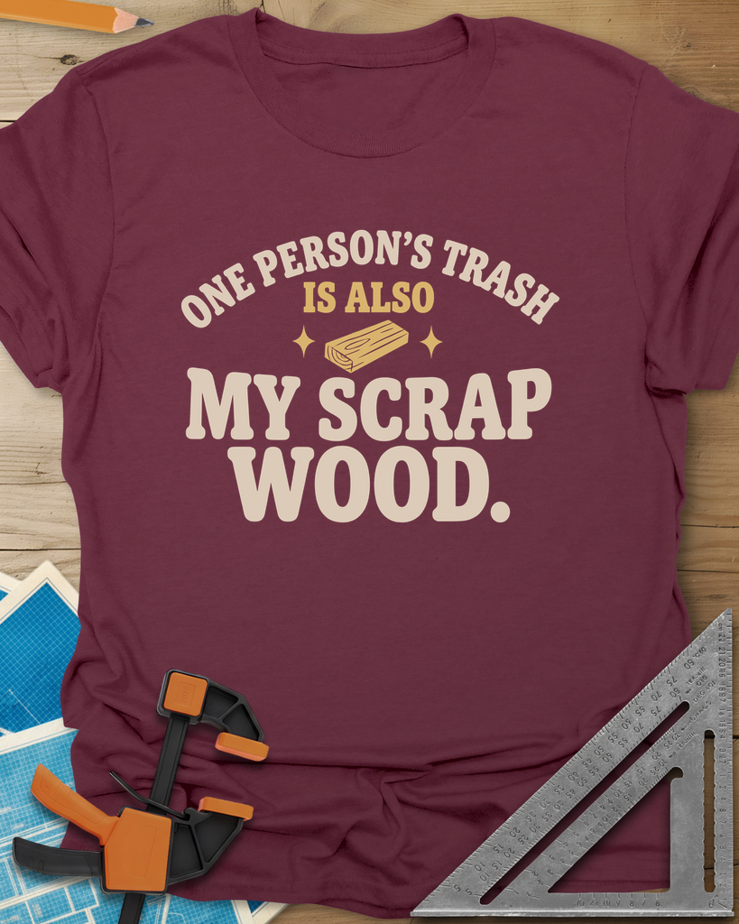 One Person's Trash Tee — maroon