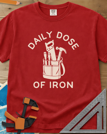 Daily Dose - Premium Heavyweight Tee — red