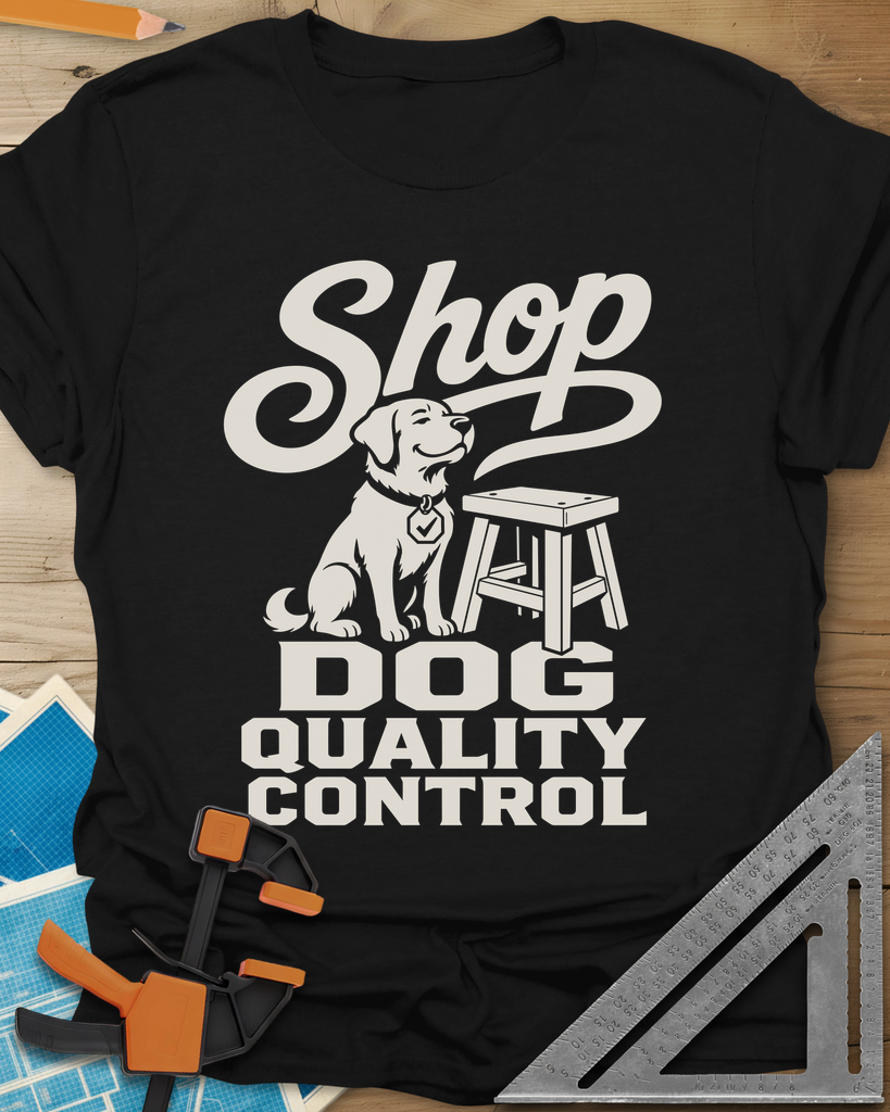 Shop Dog Tee — black