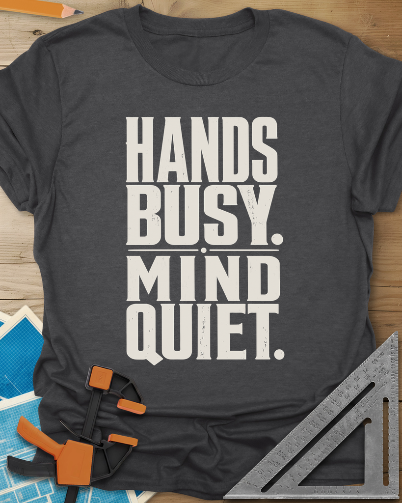 Busy Hands Tee — dark_heather_grey