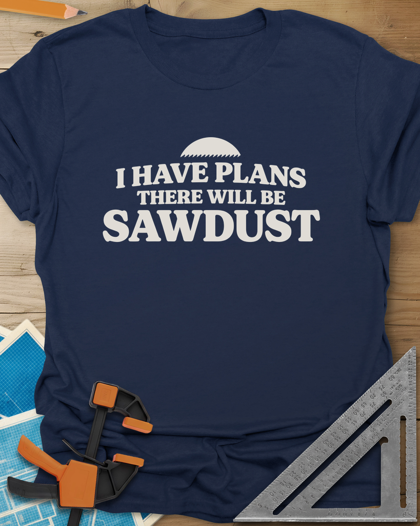There Will Be Sawdust Tee — navy