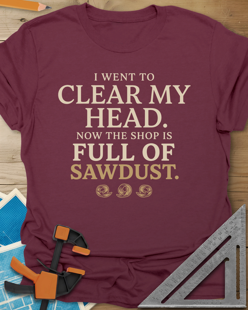 Went To Clear My Head Tee — maroon