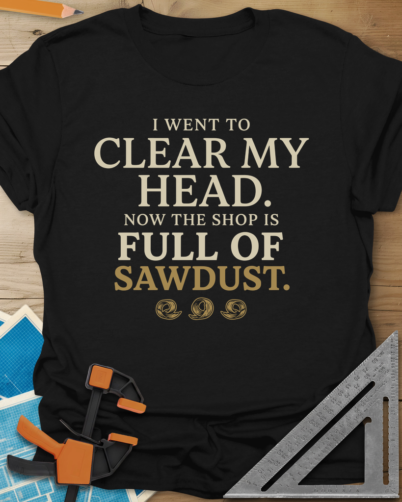 Went To Clear My Head Tee — black