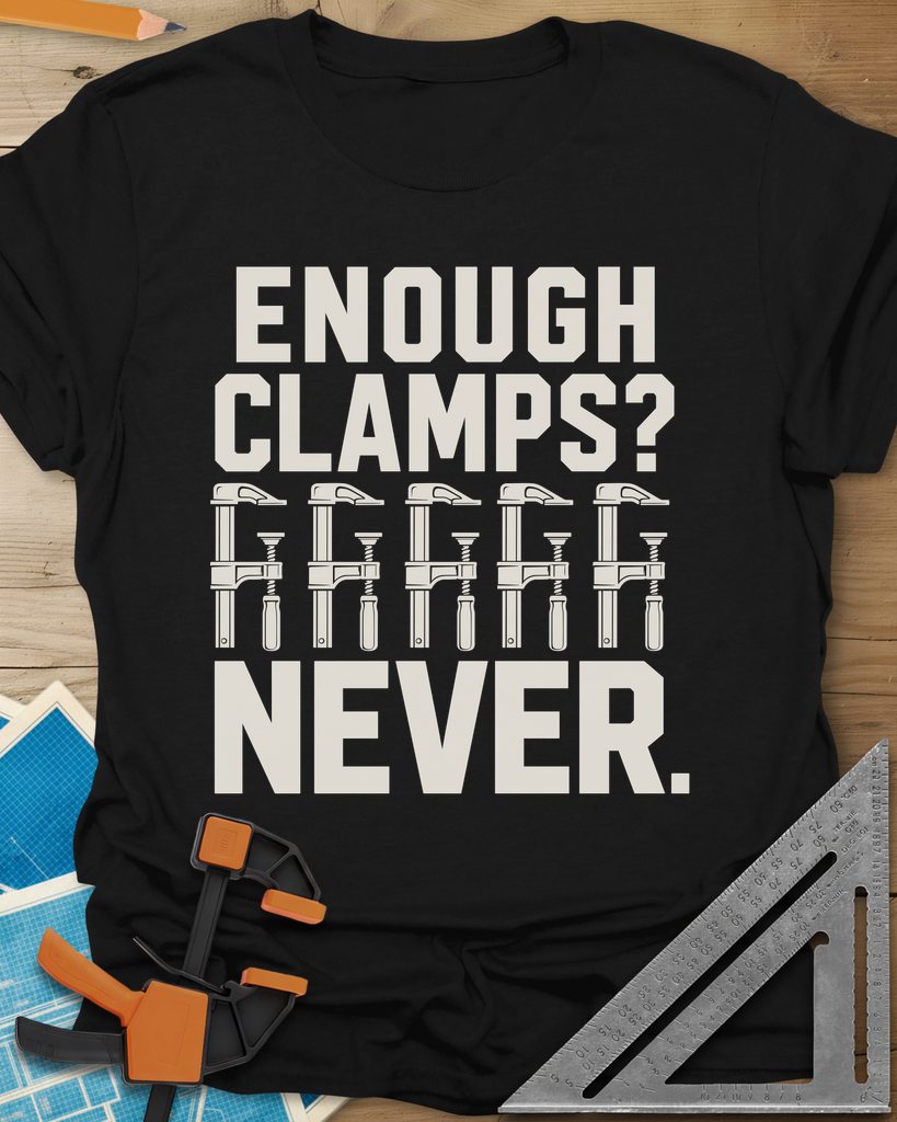 Enough Clamps Tee — black