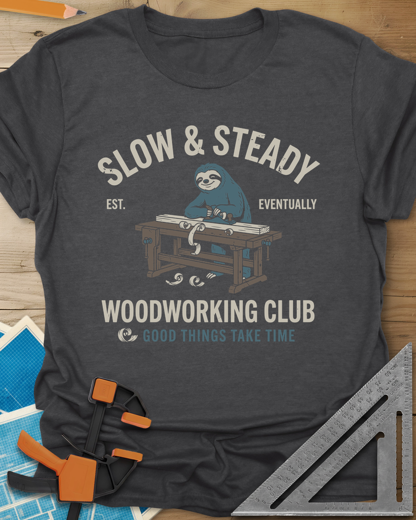 Slow Steady Tee — dark_heather_grey
