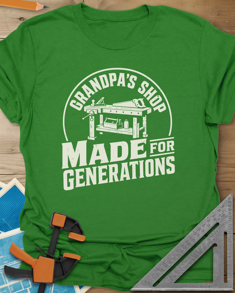 Grandpa'S Shop Tee — irish_green