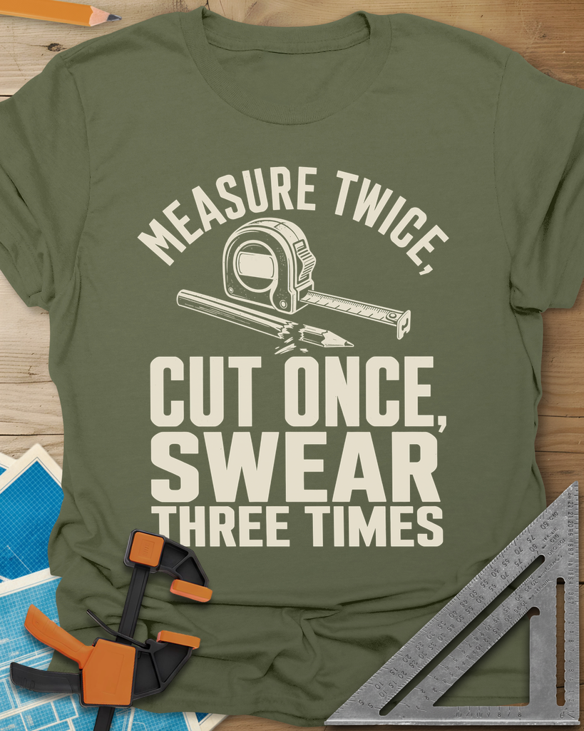 Swear Three Times Tee — military_green