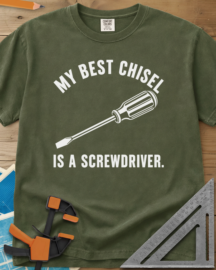 Chisel Screwdriver - Premium Heavyweight Tee — hemp
