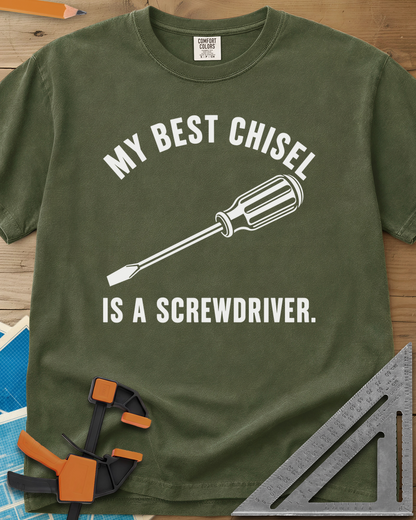 Chisel Screwdriver - Premium Heavyweight Tee — hemp