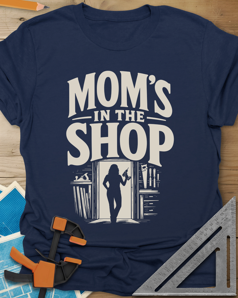 Mom'S Shop Tee — navy