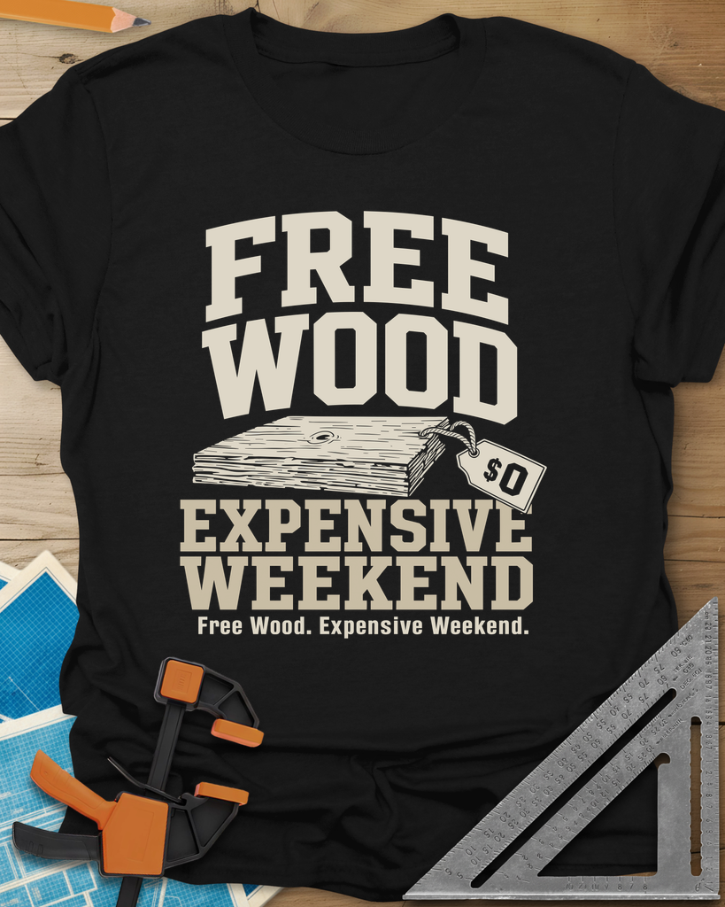 Free Wood Tee — black